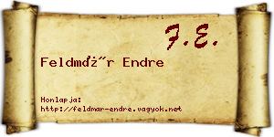 Feldmár Endre névjegykártya